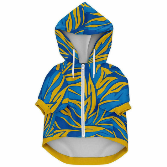 BLUE-SKY LEAF DOG HOODIE