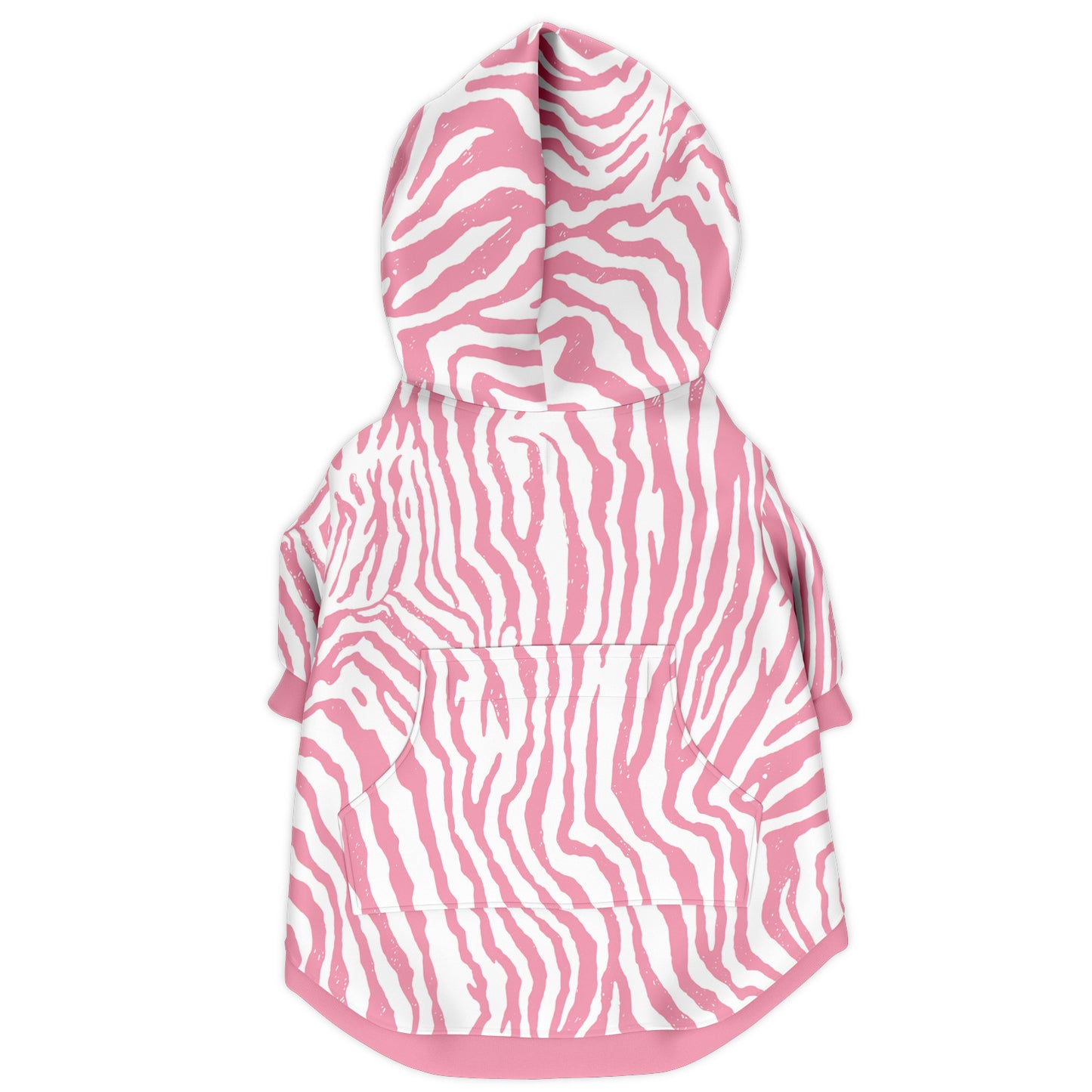 PRETTY-PINK ZEBRA DOG HOODIE