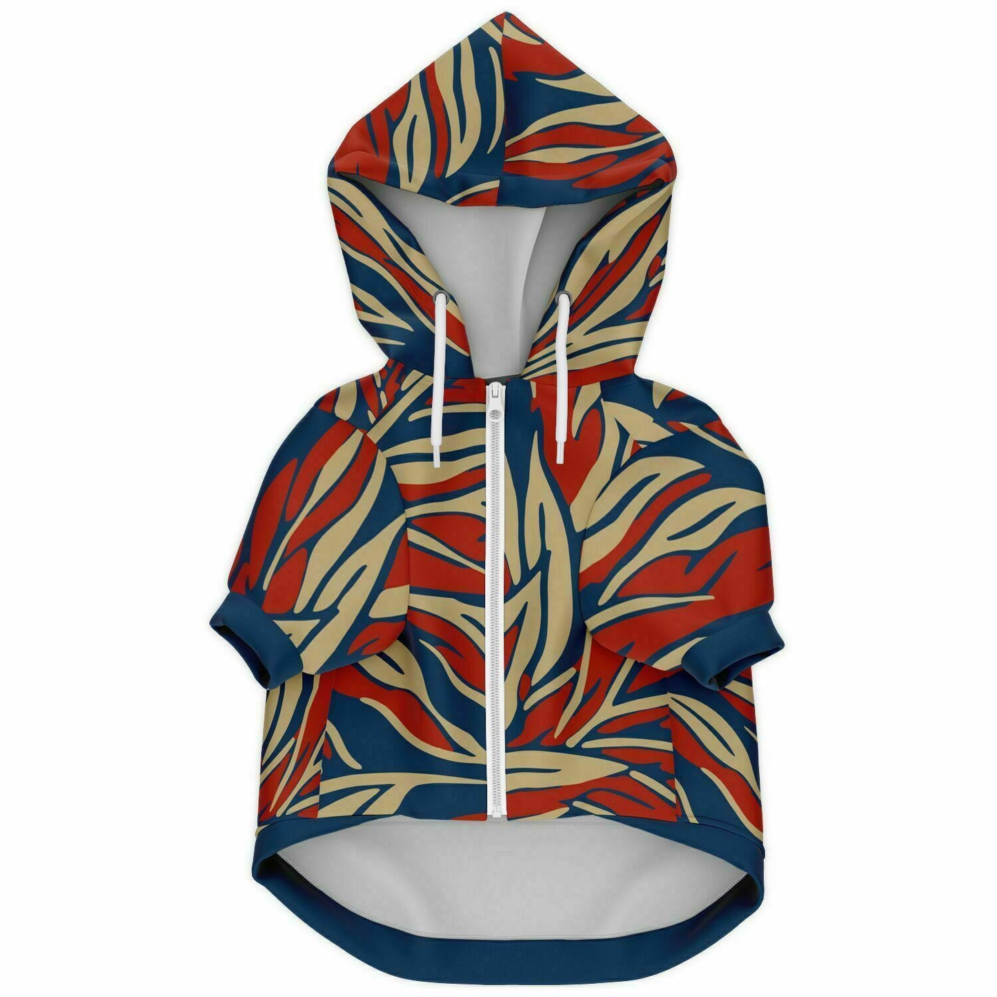 BLUE-FLAME LEAF DOG HOODIE