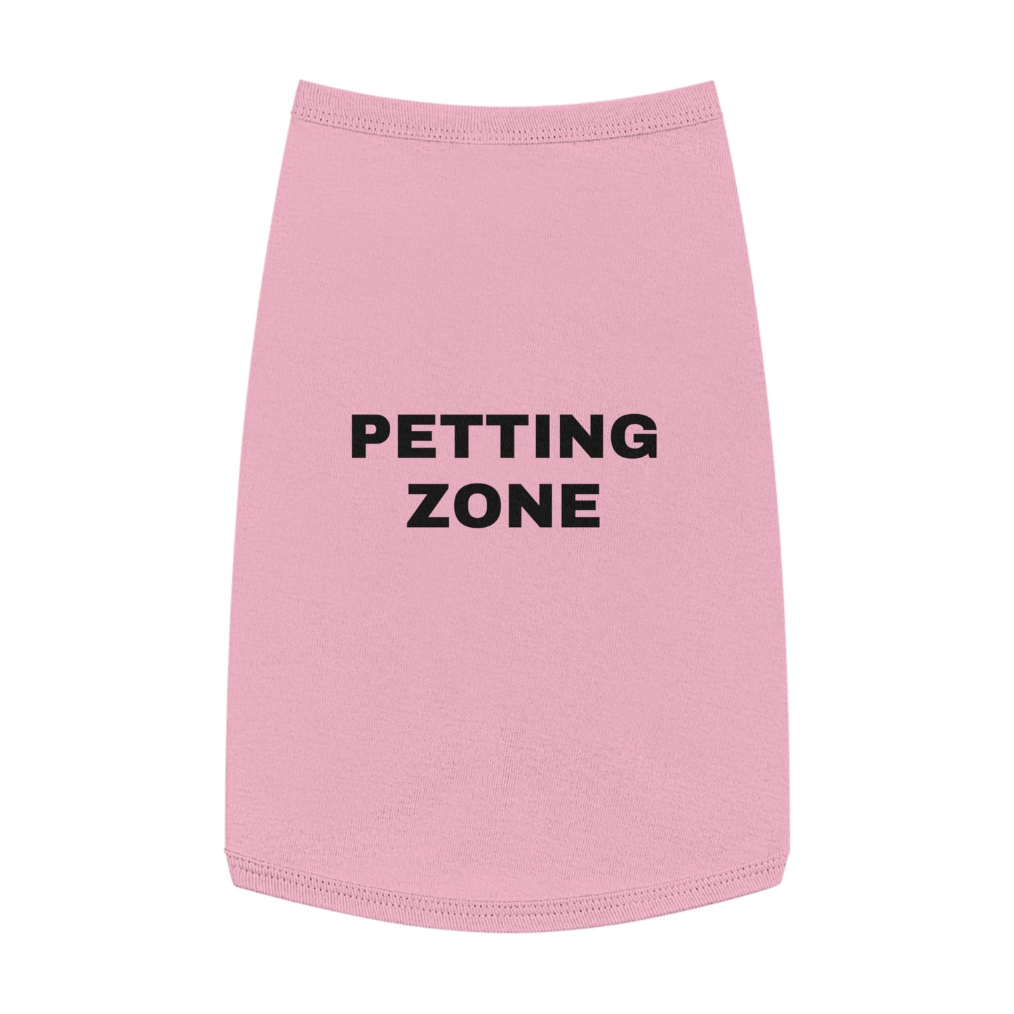 PETTING ZONE (BLACK TEXT) DOG T-SHIRT