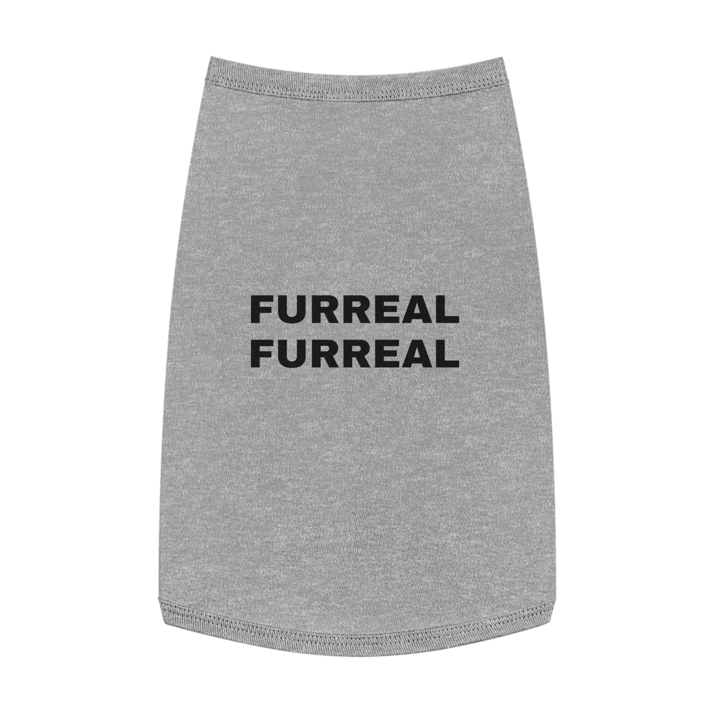 FURREAL (BLACK TEXT) DOG T-SHIRT