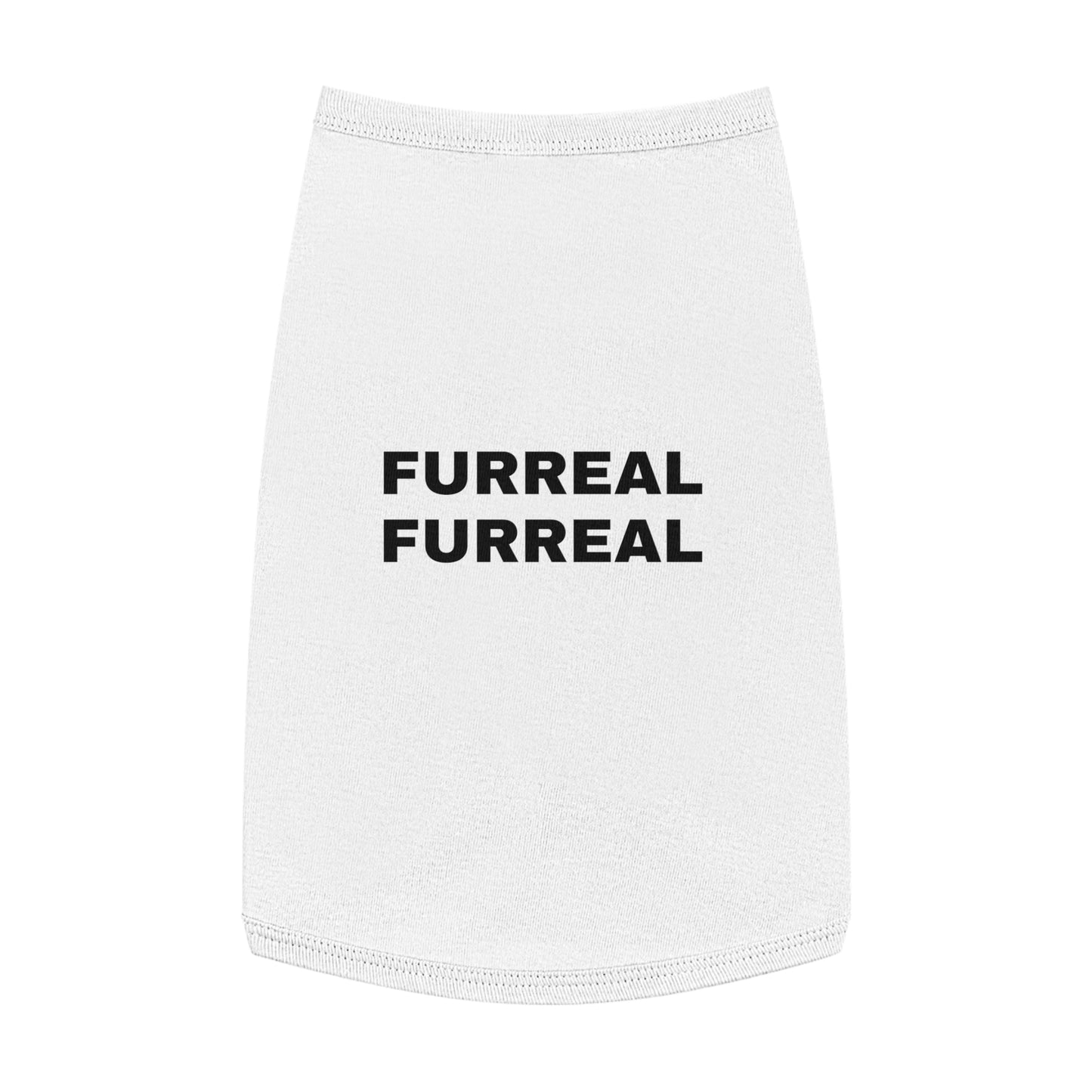 FURREAL (BLACK TEXT) DOG T-SHIRT