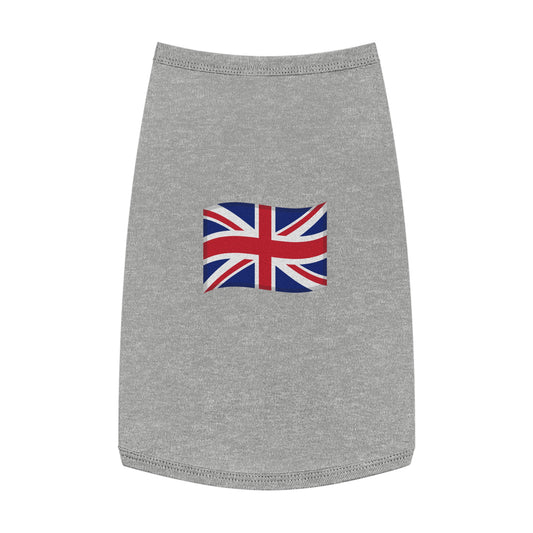 UNITED KINGDOM FLAG EMOJI DOG T-SHIRT