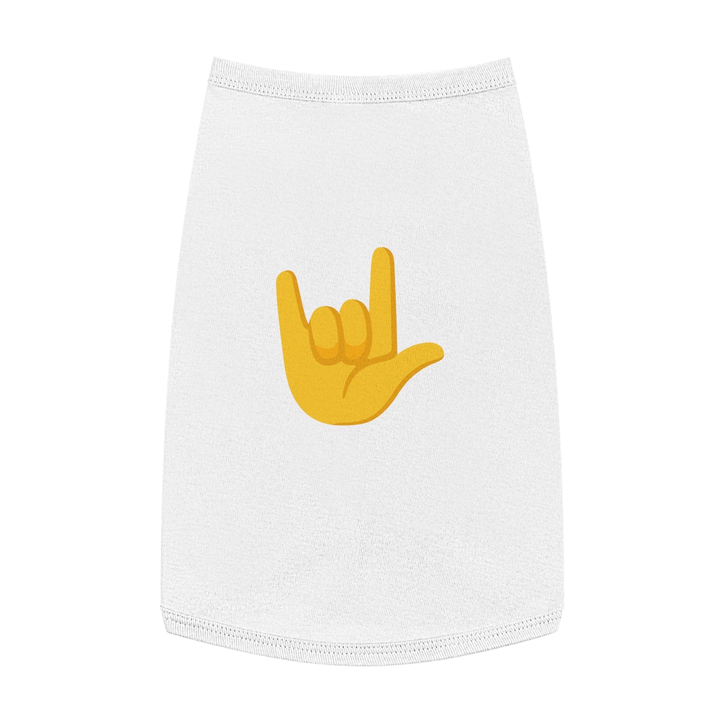 ROCK EMOJI DOG T-SHIRT