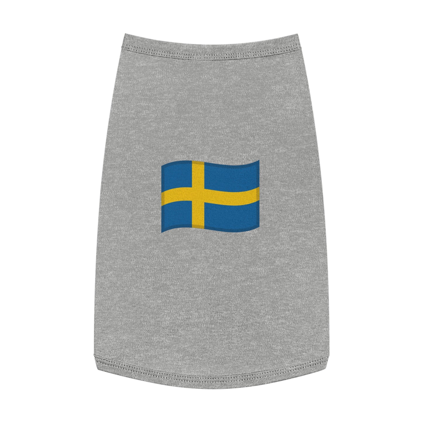 SWEDEN FLAG EMOJI DOG T-SHIRT