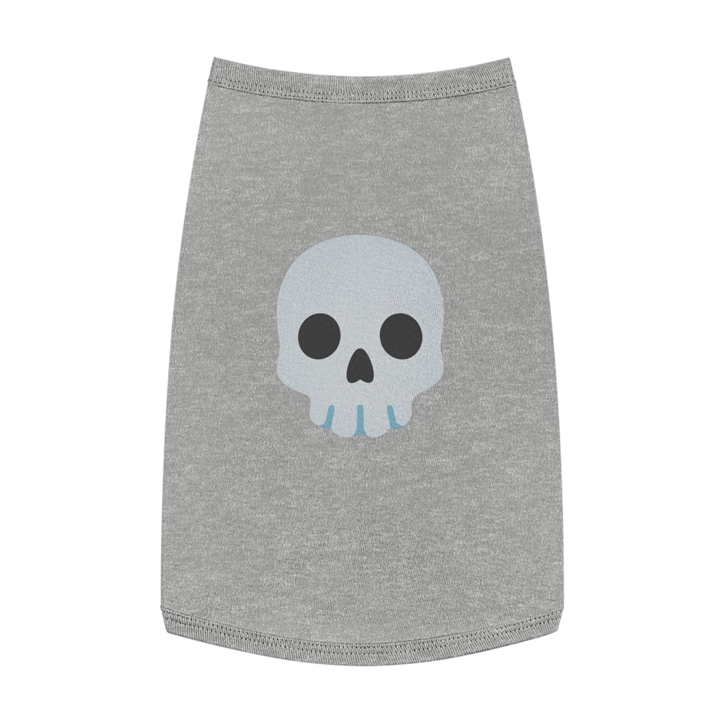 SKULL EMOJI DOG T-SHIRT