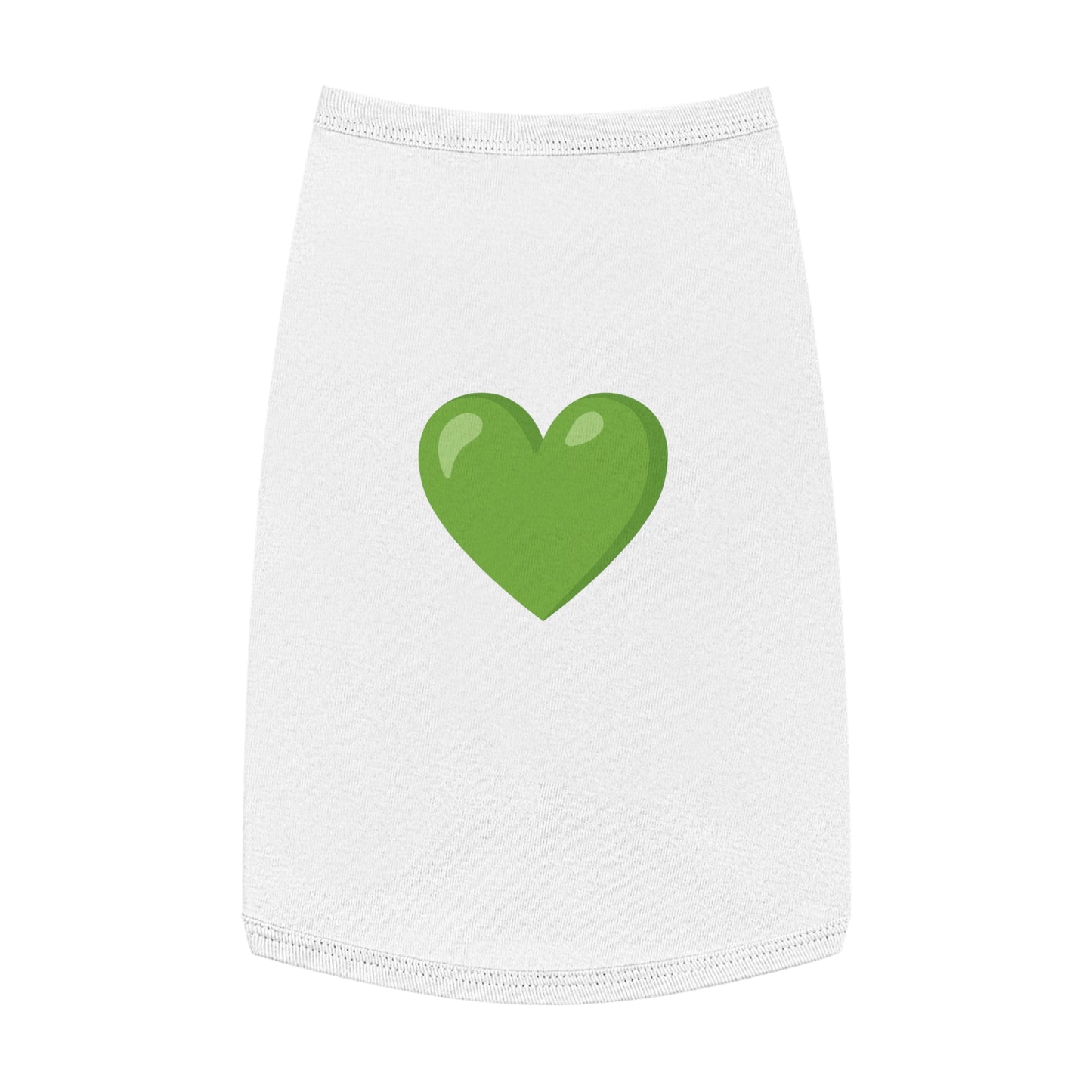 GREEN HEART EMOJI DOG T-SHIRT