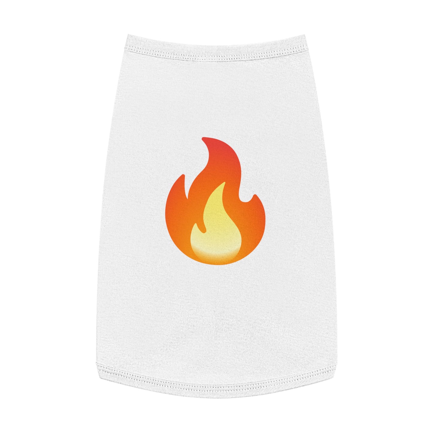 FIRE EMOJI DOG T-SHIRT