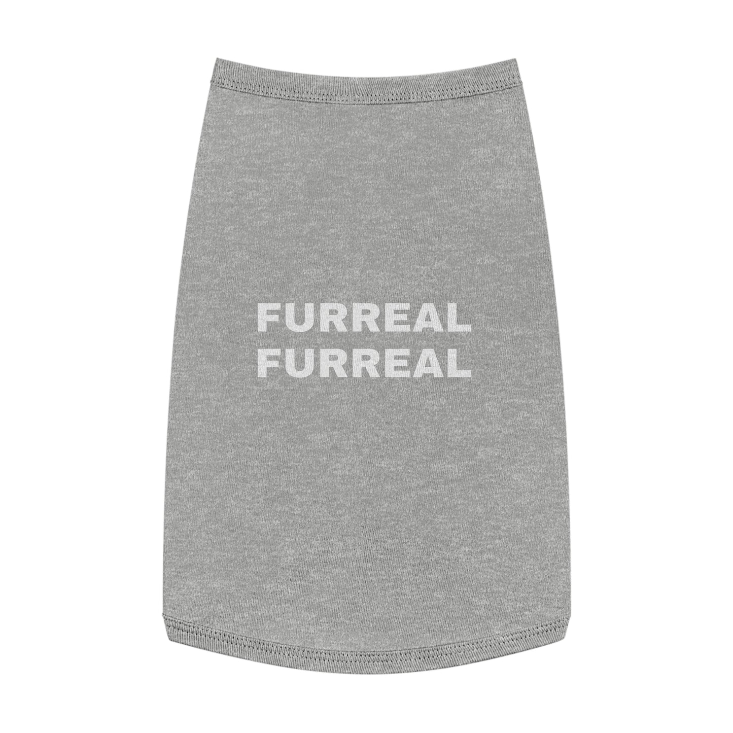 FURREAL (WHITE TEXT) DOG T-SHIRT