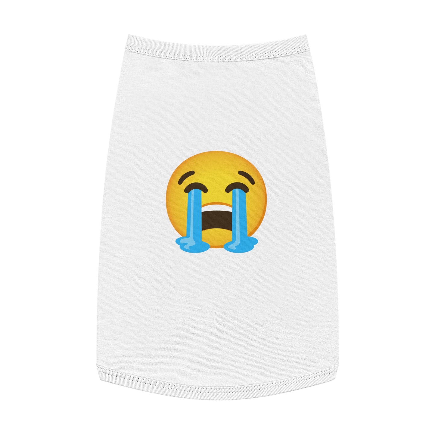 CRYING EMOJI DOG T-SHIRT