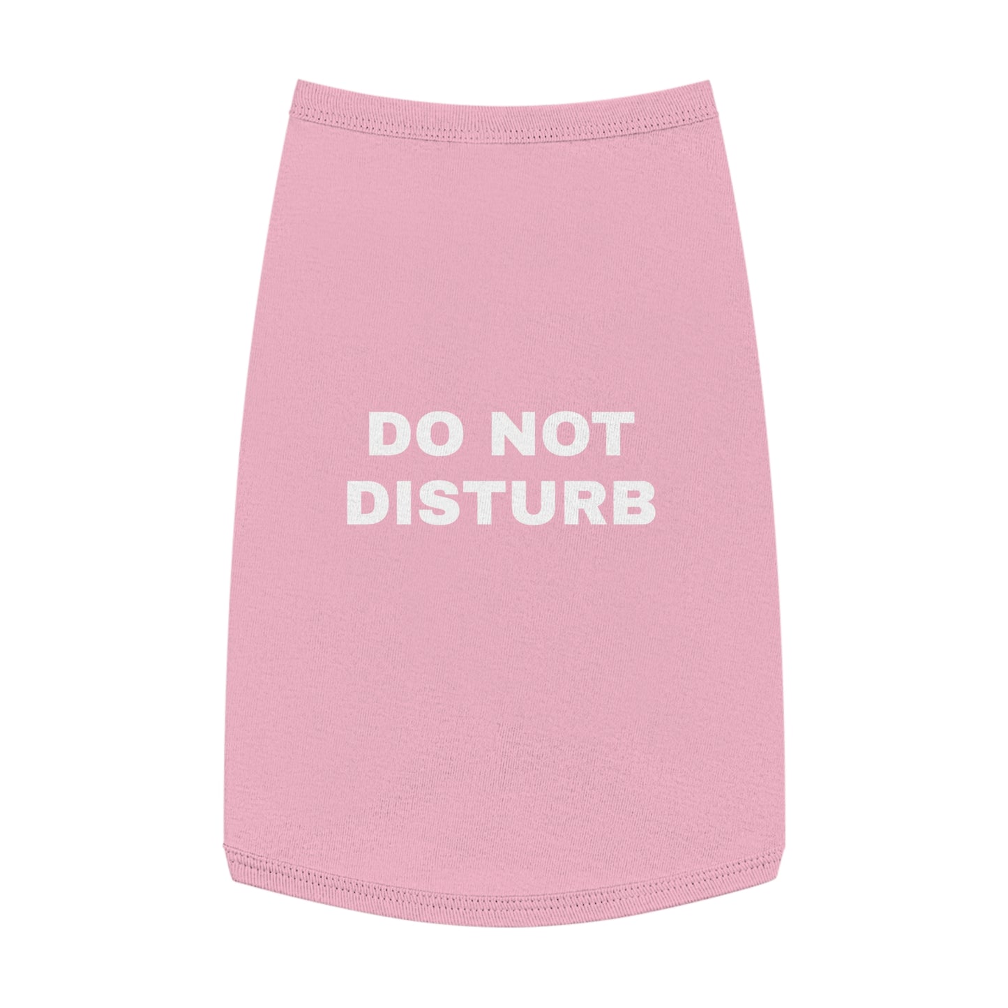 DO NOT DISTURB (WHITE TEXT) DOG T-SHIRT