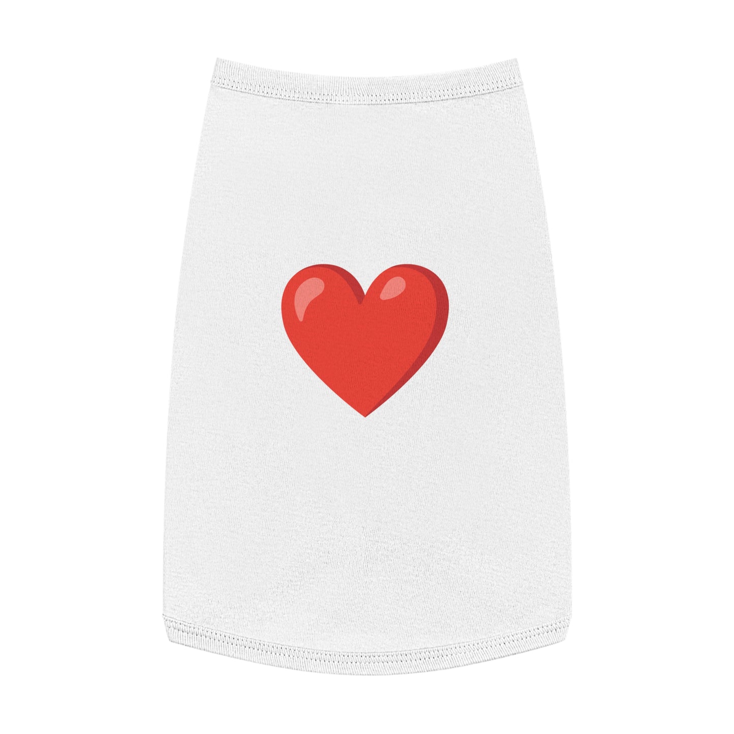 RED HEART EMOJI DOG T-SHIRT