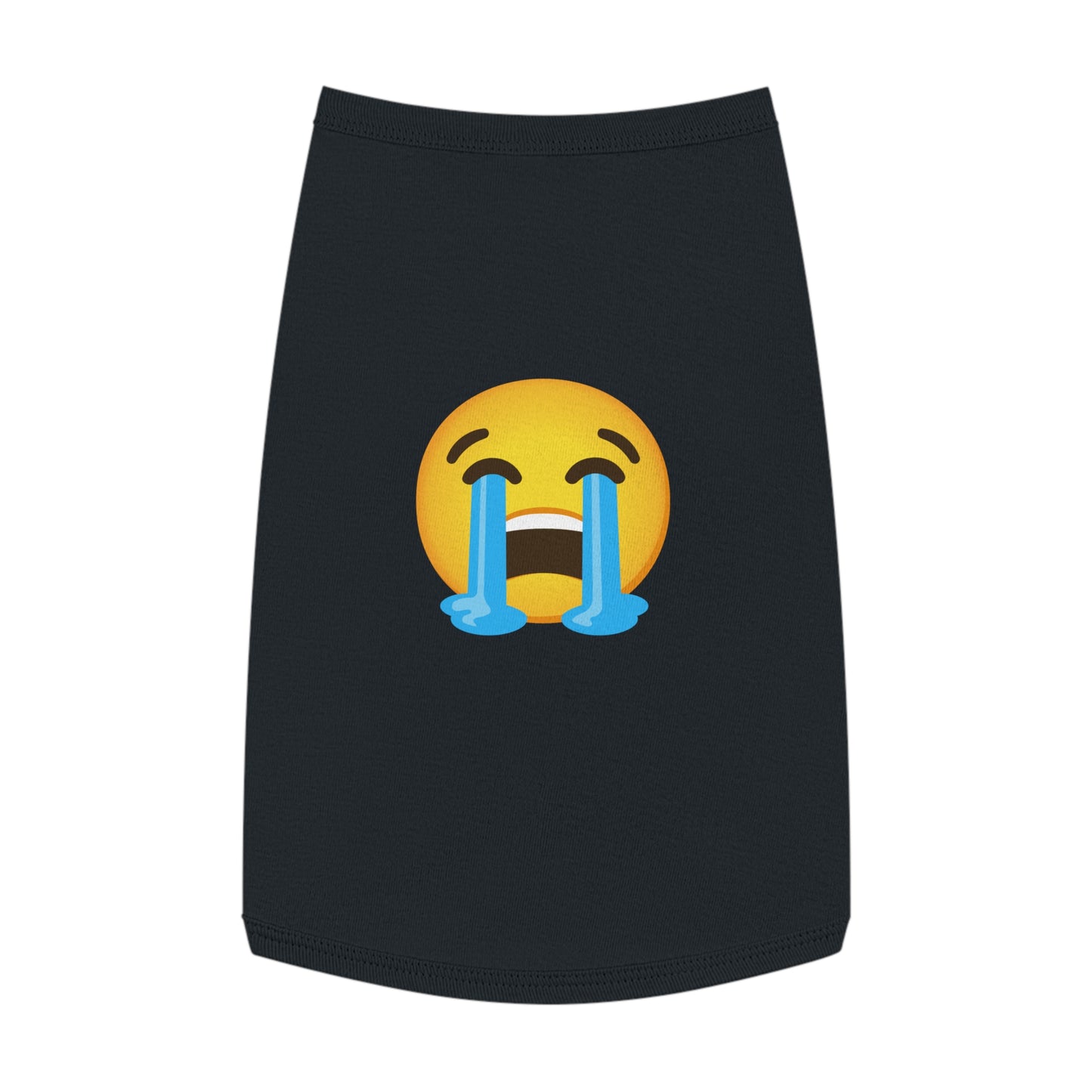 CRYING EMOJI DOG T-SHIRT