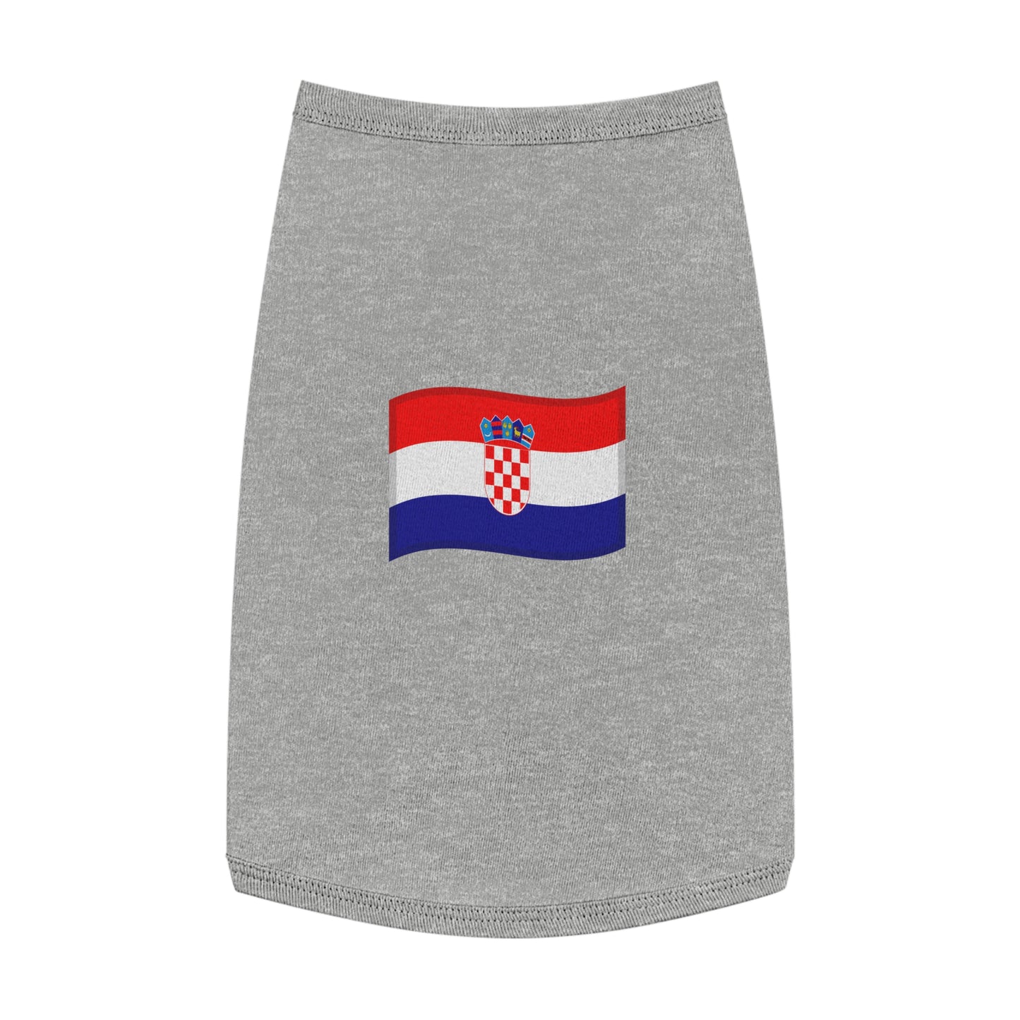 CROATIA FLAG EMOJI DOG T-SHIRT