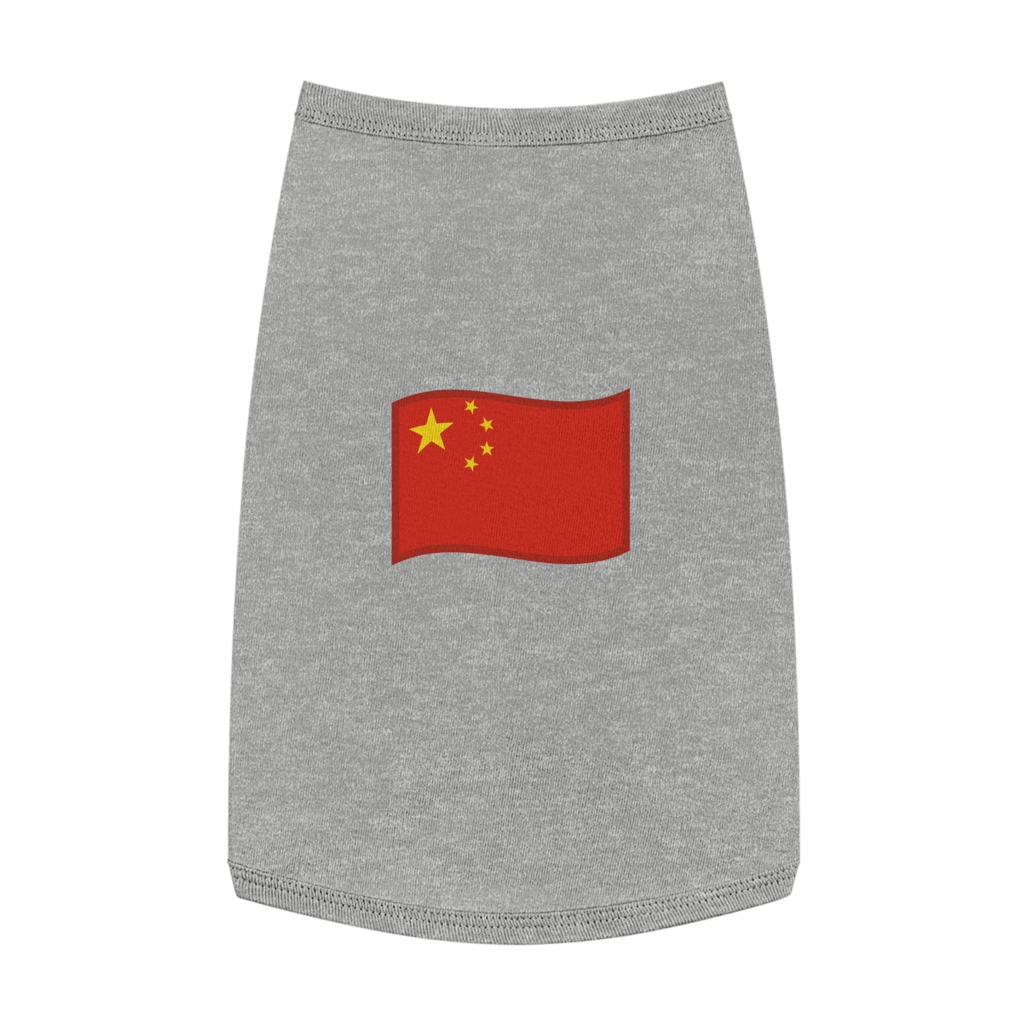 CHINA FLAG EMOJI DOG T-SHIRT