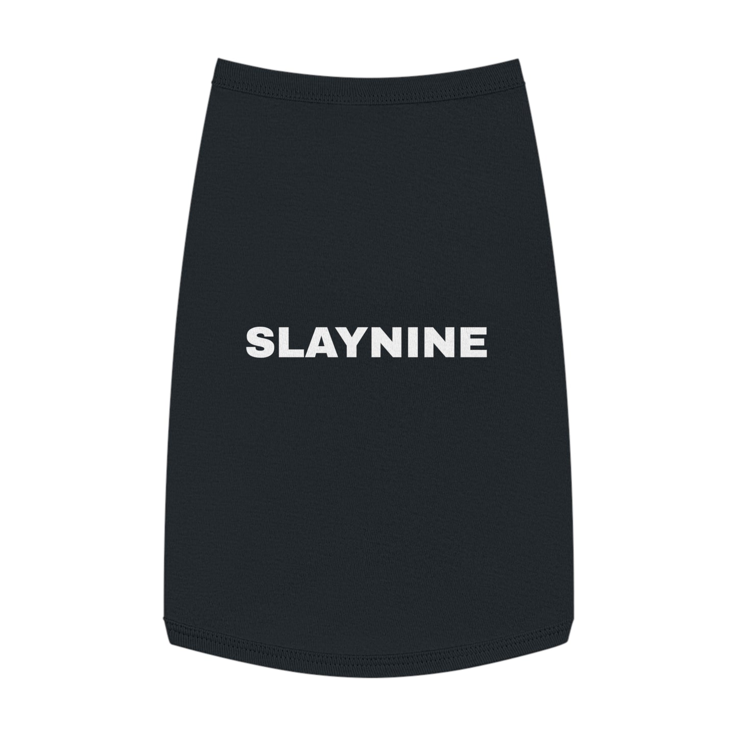 SLAYNINE (WHITE TEXT) DOG T-SHIRT