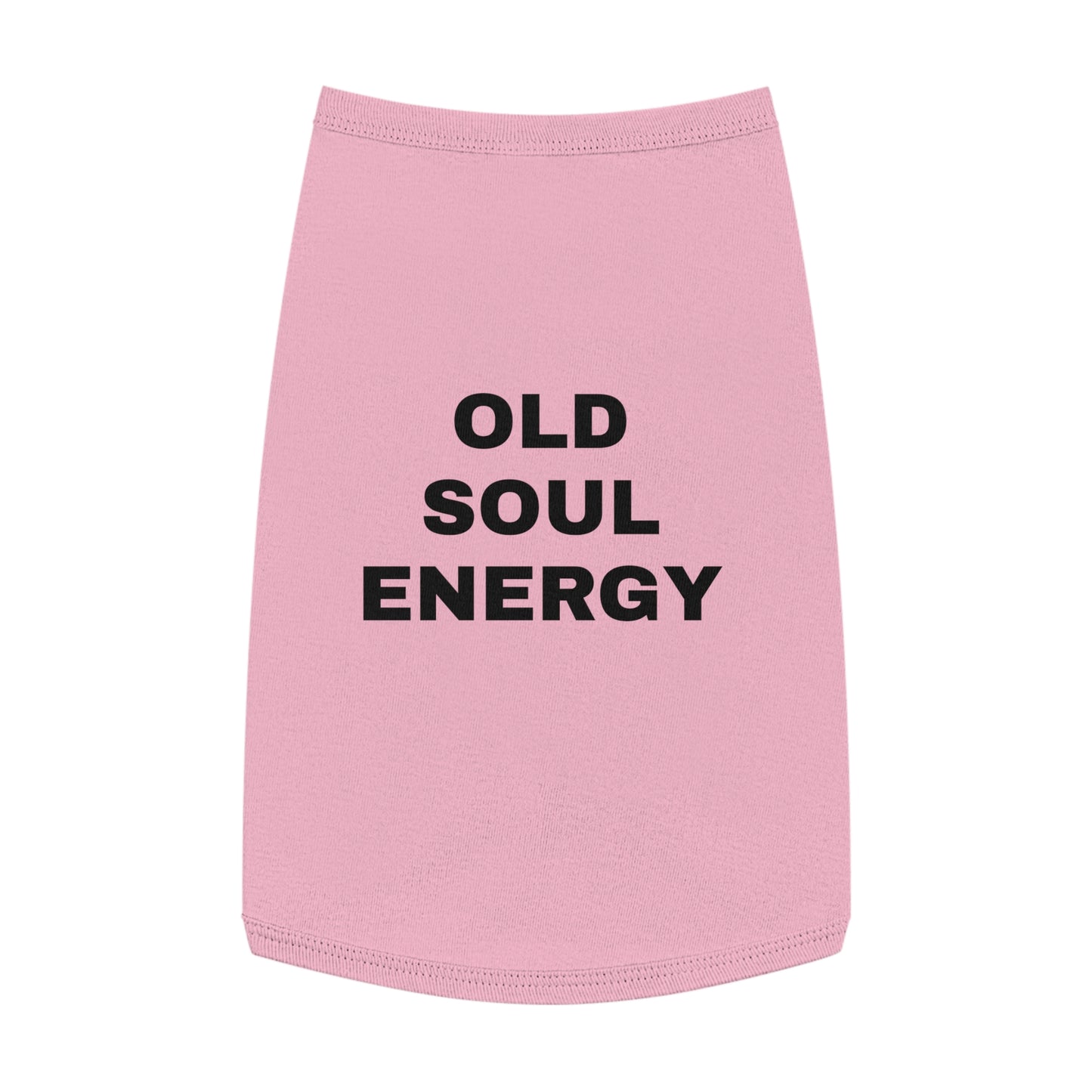 OLD SOUL ENERGY (BLACK TEXT) DOG T-SHIRT