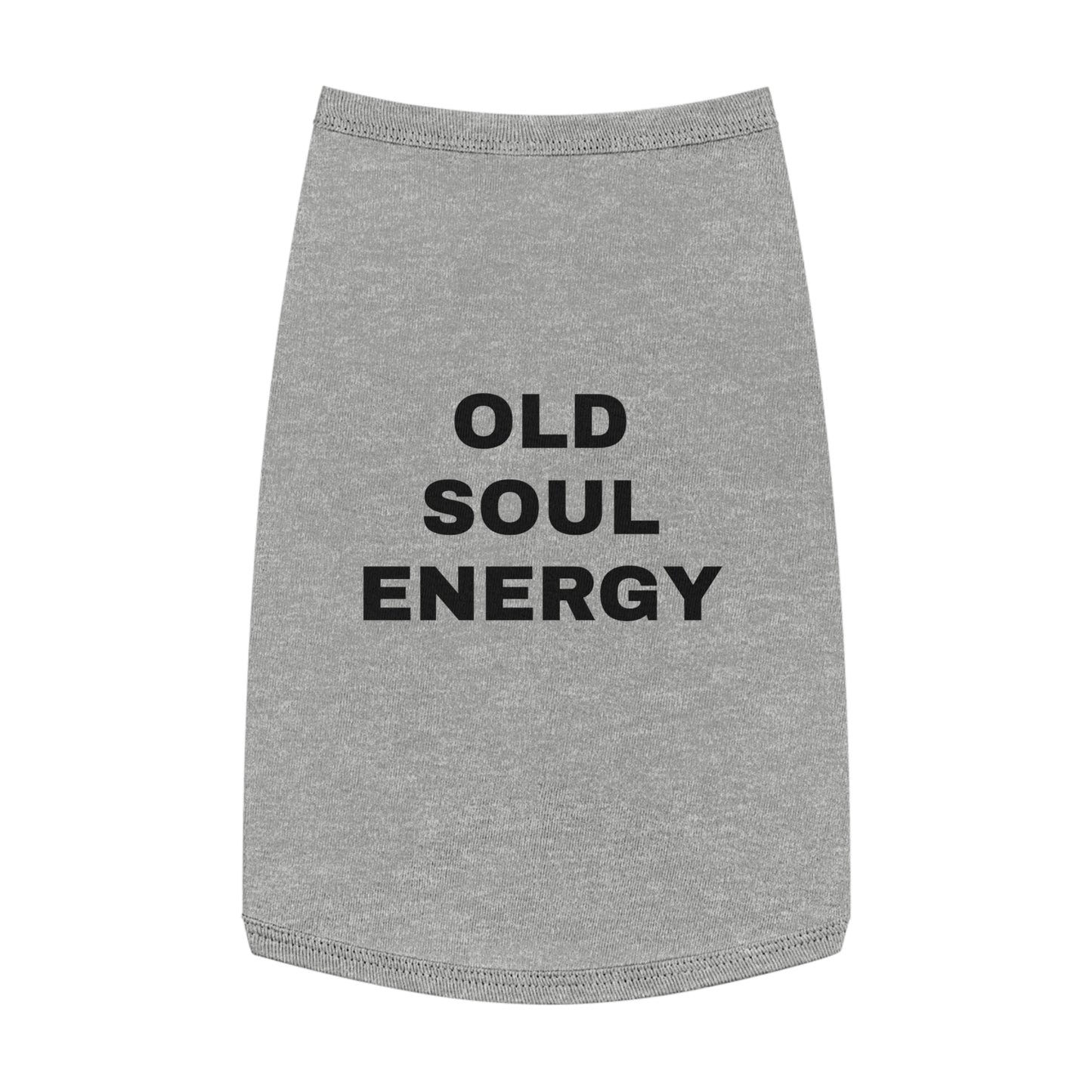 OLD SOUL ENERGY (BLACK TEXT) DOG T-SHIRT