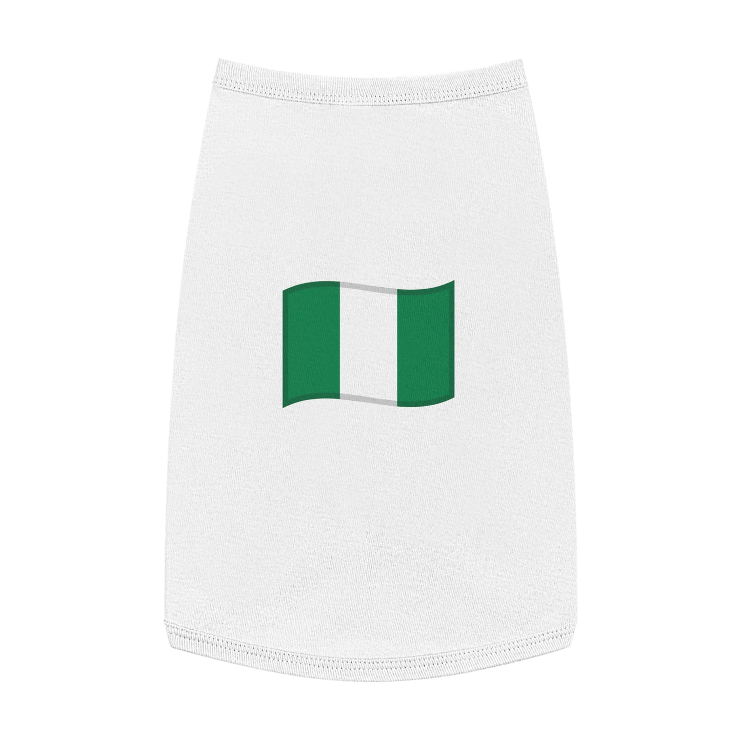 NIGERIA FLAG EMOJI DOG T-SHIRT