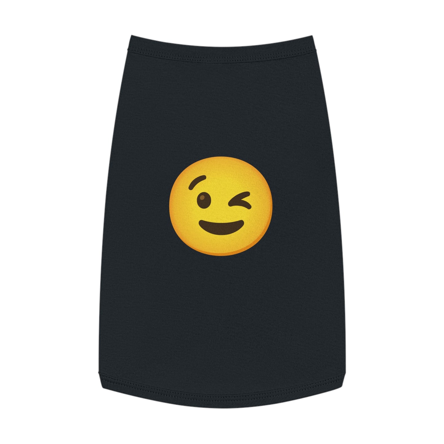 WINK EMOJI DOG T-SHIRT