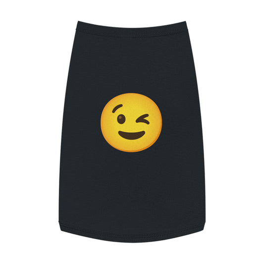 WINK EMOJI DOG T-SHIRT