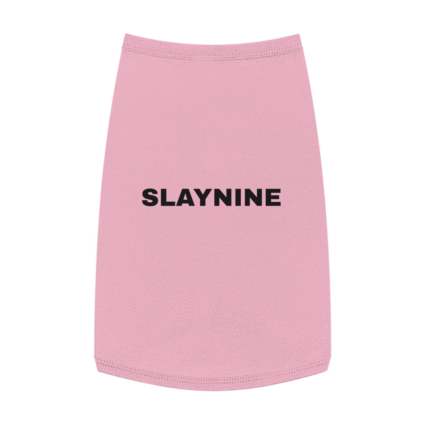 SLAYNINE (BLACK TEXT) DOG T-SHIRT