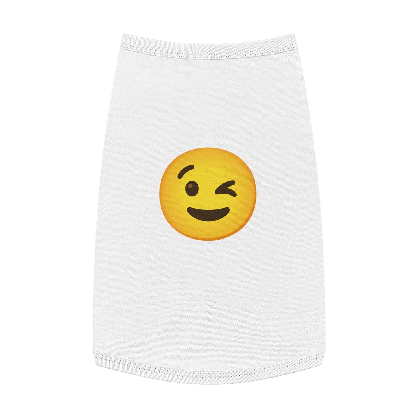 WINK EMOJI DOG T-SHIRT