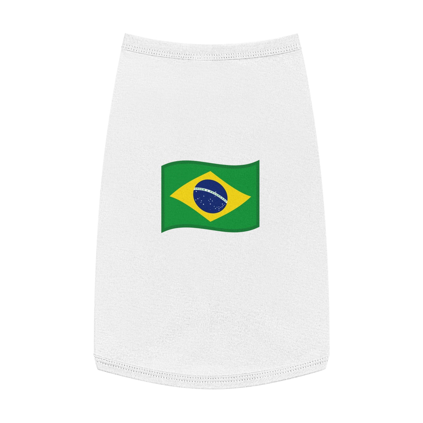 BRAZIL FLAG EMOJI DOG T-SHIRT