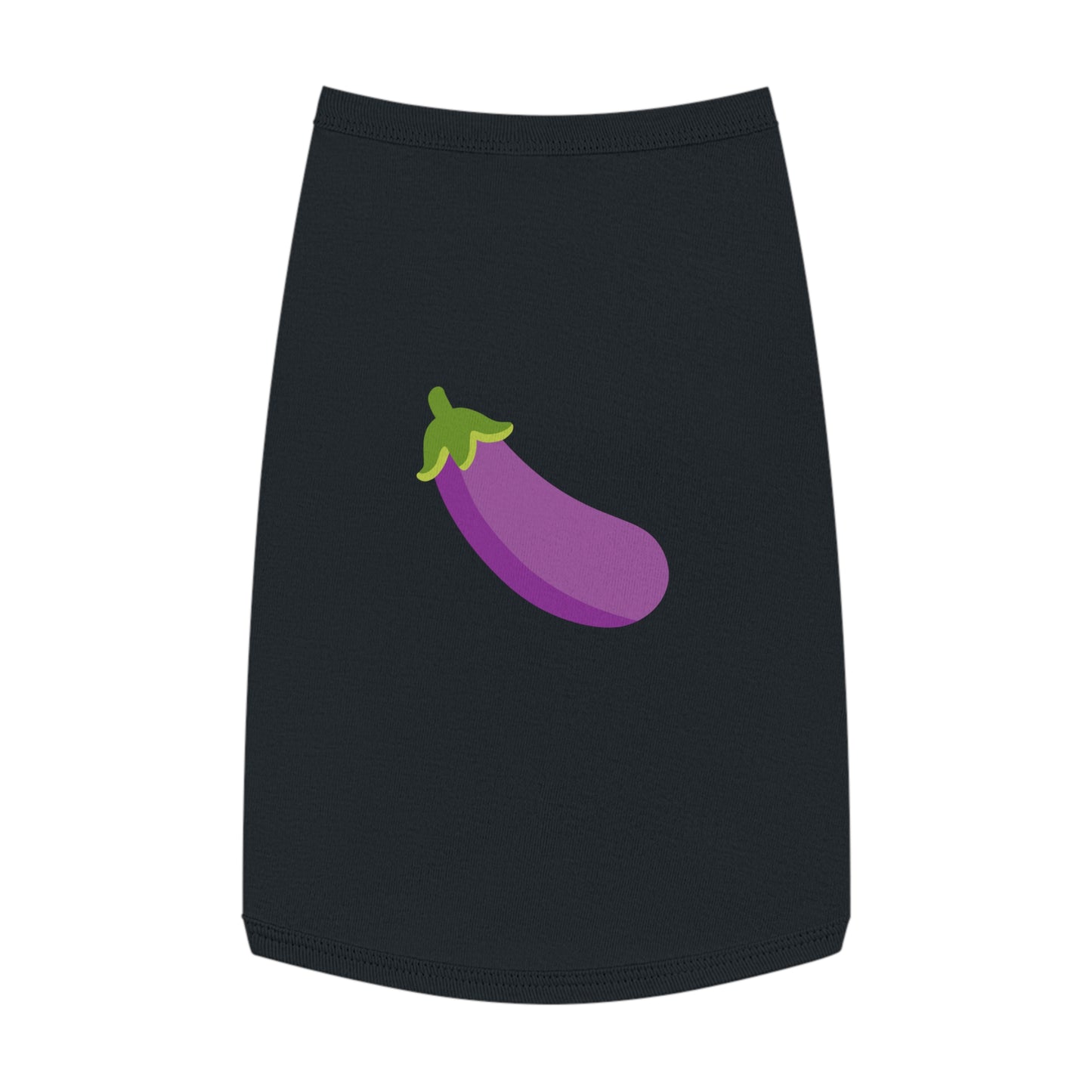 EGGPLANT EMOJI DOG T-SHIRT