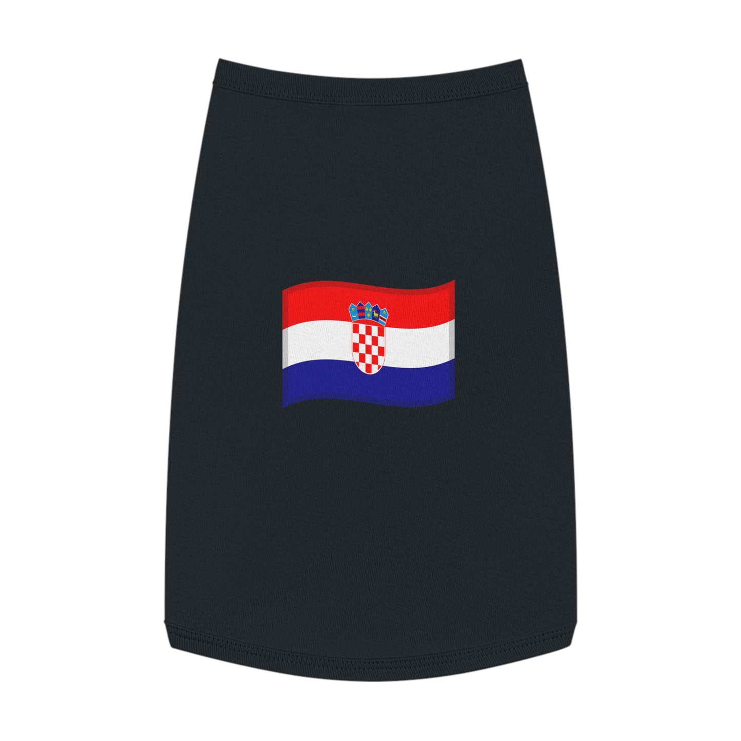 CROATIA FLAG EMOJI DOG T-SHIRT