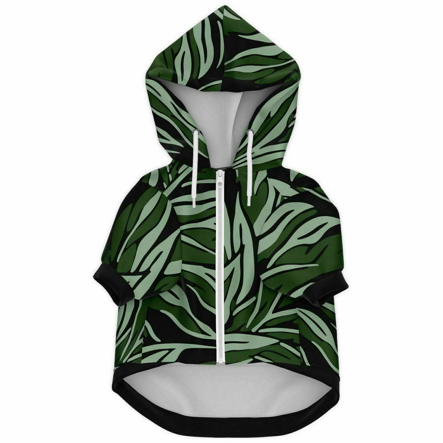 SHADOW-GREEN LEAF DOG HOODIE