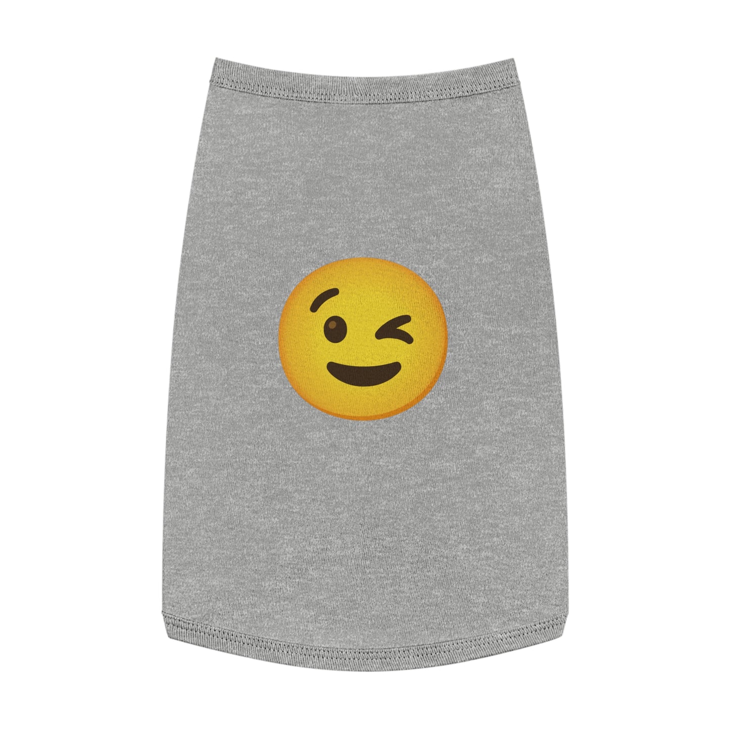 WINK EMOJI DOG T-SHIRT