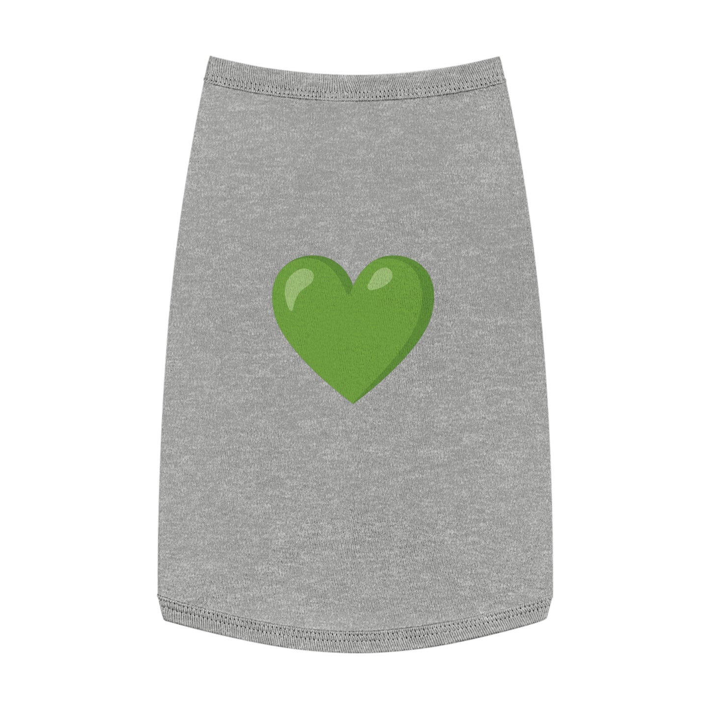 GREEN HEART EMOJI DOG T-SHIRT