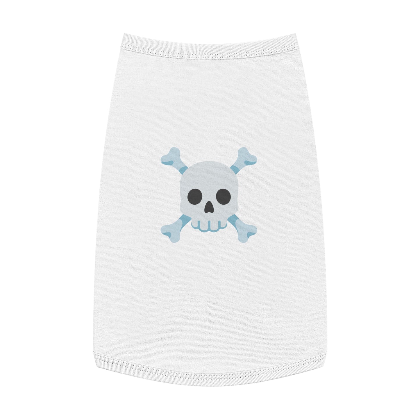 SKULL & CROSS BONES EMOJI DOG T-SHIRT