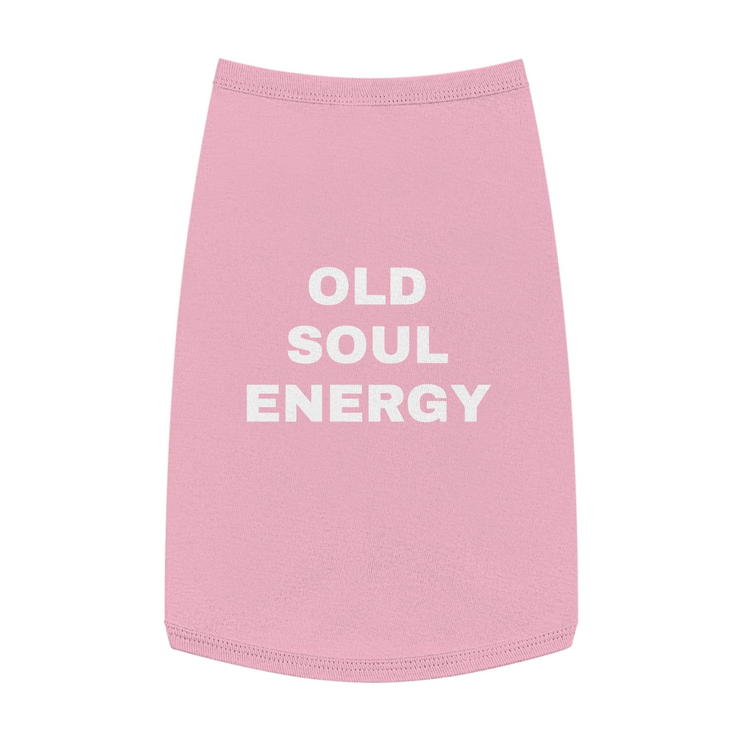 OLD SOUL ENERGY (WHITE TEXT) DOG T-SHIRT