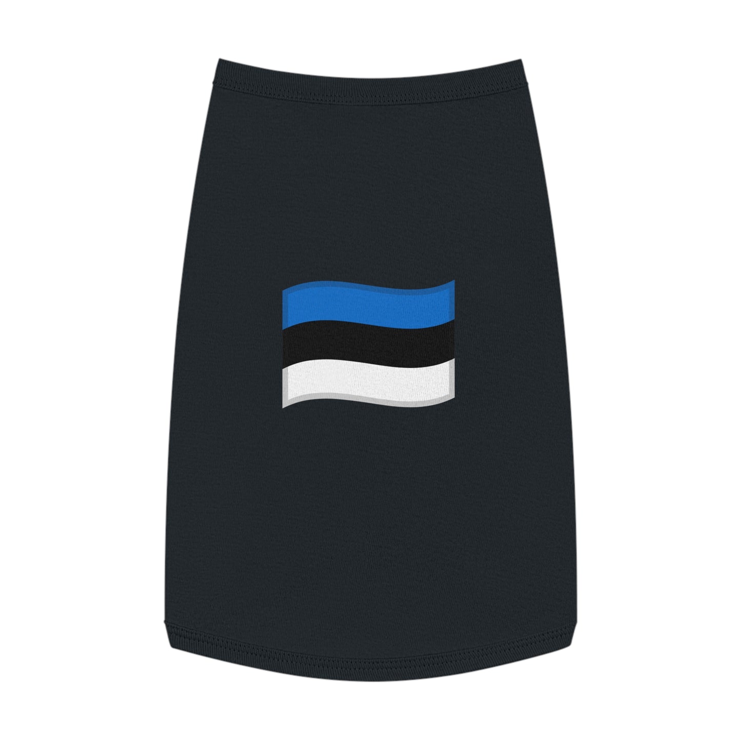 ESTONIA FLAG EMOJI DOG T-SHIRT