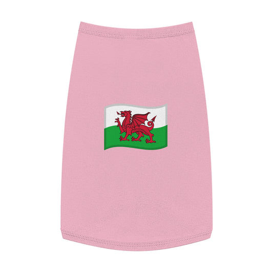 WALES FLAG EMOJI DOG T-SHIRT