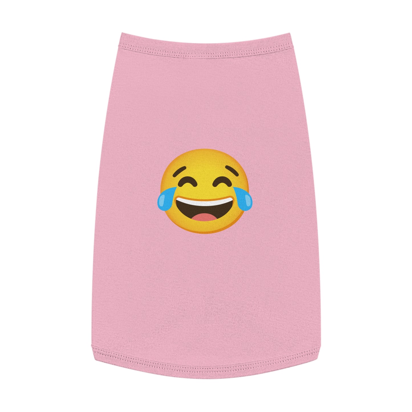 LAUGHING EMOJI DOG T-SHIRT