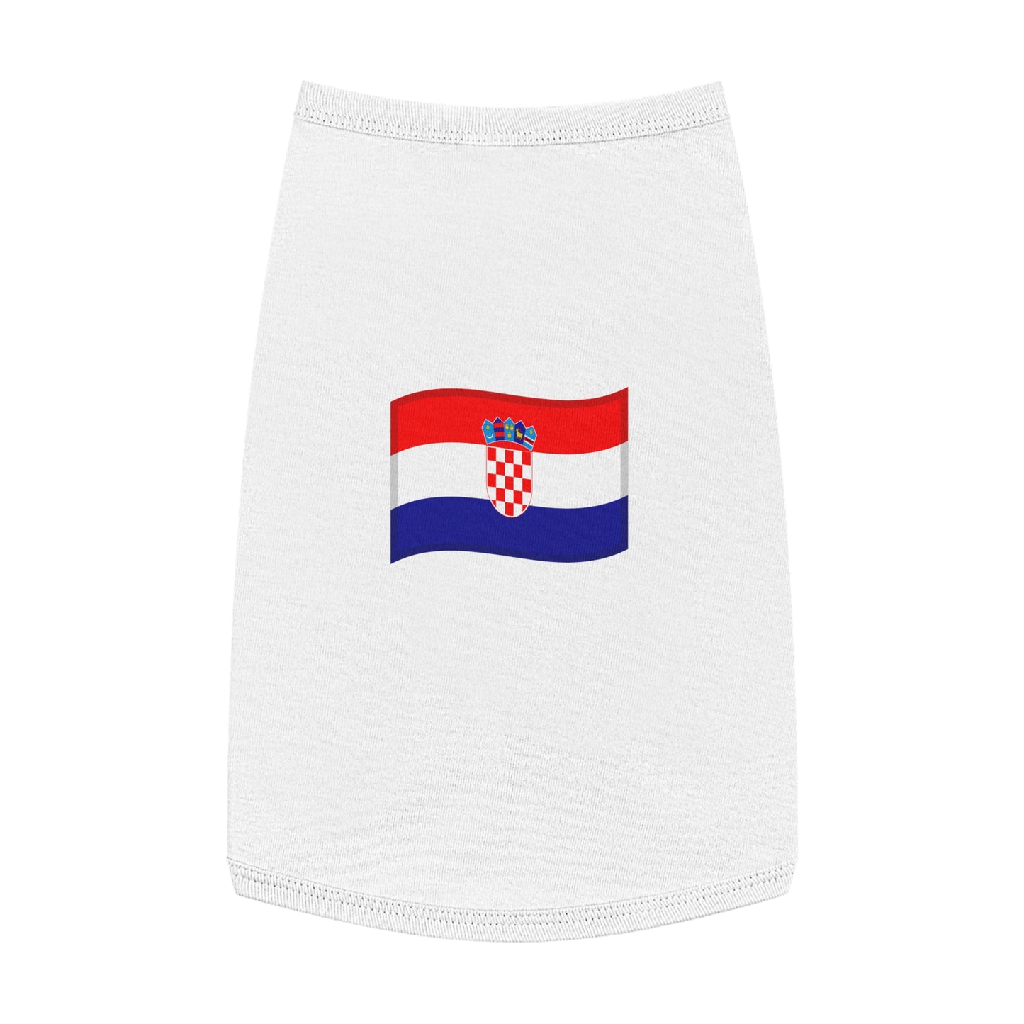 CROATIA FLAG EMOJI DOG T-SHIRT