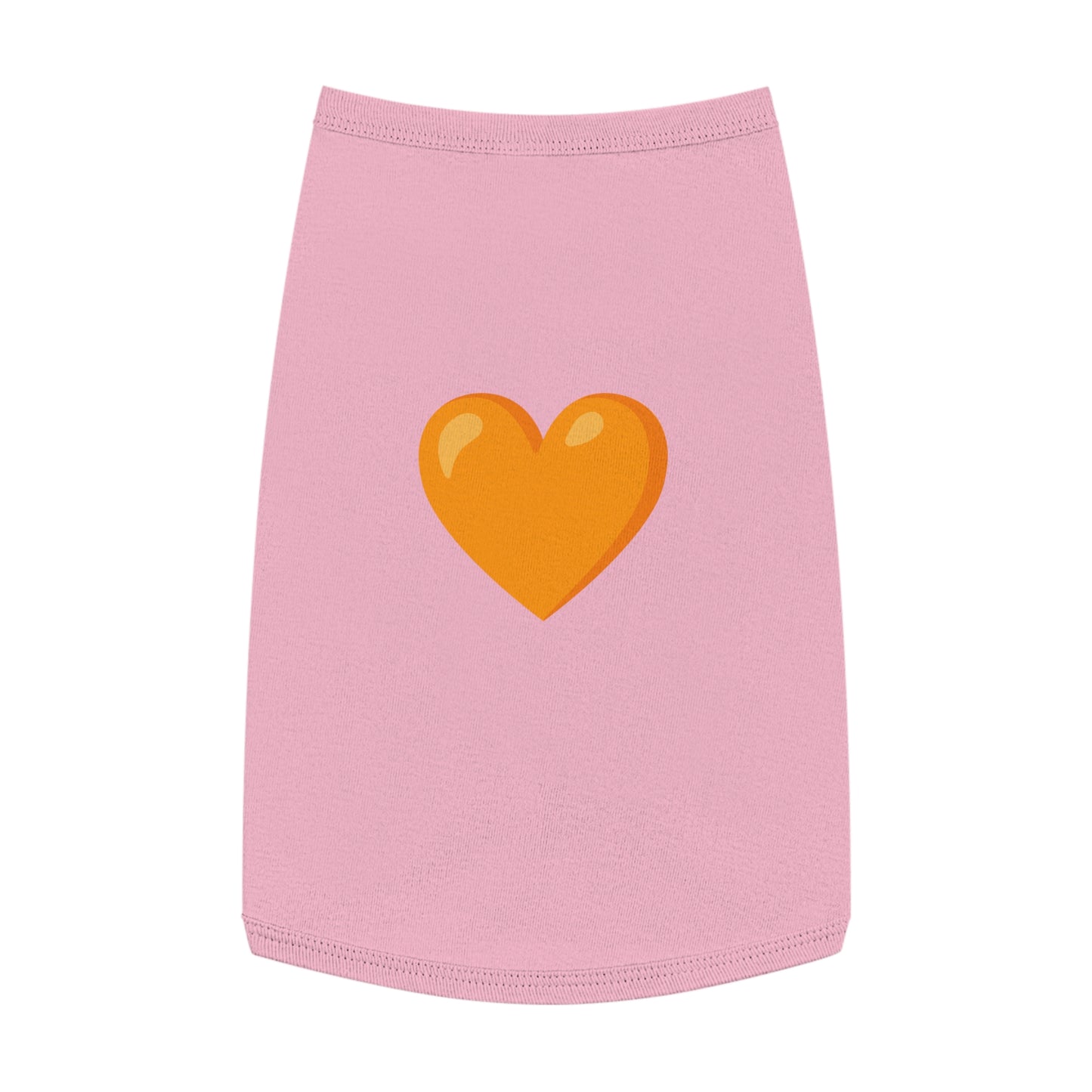 ORANGE HEART EMOJI DOG T-SHIRT