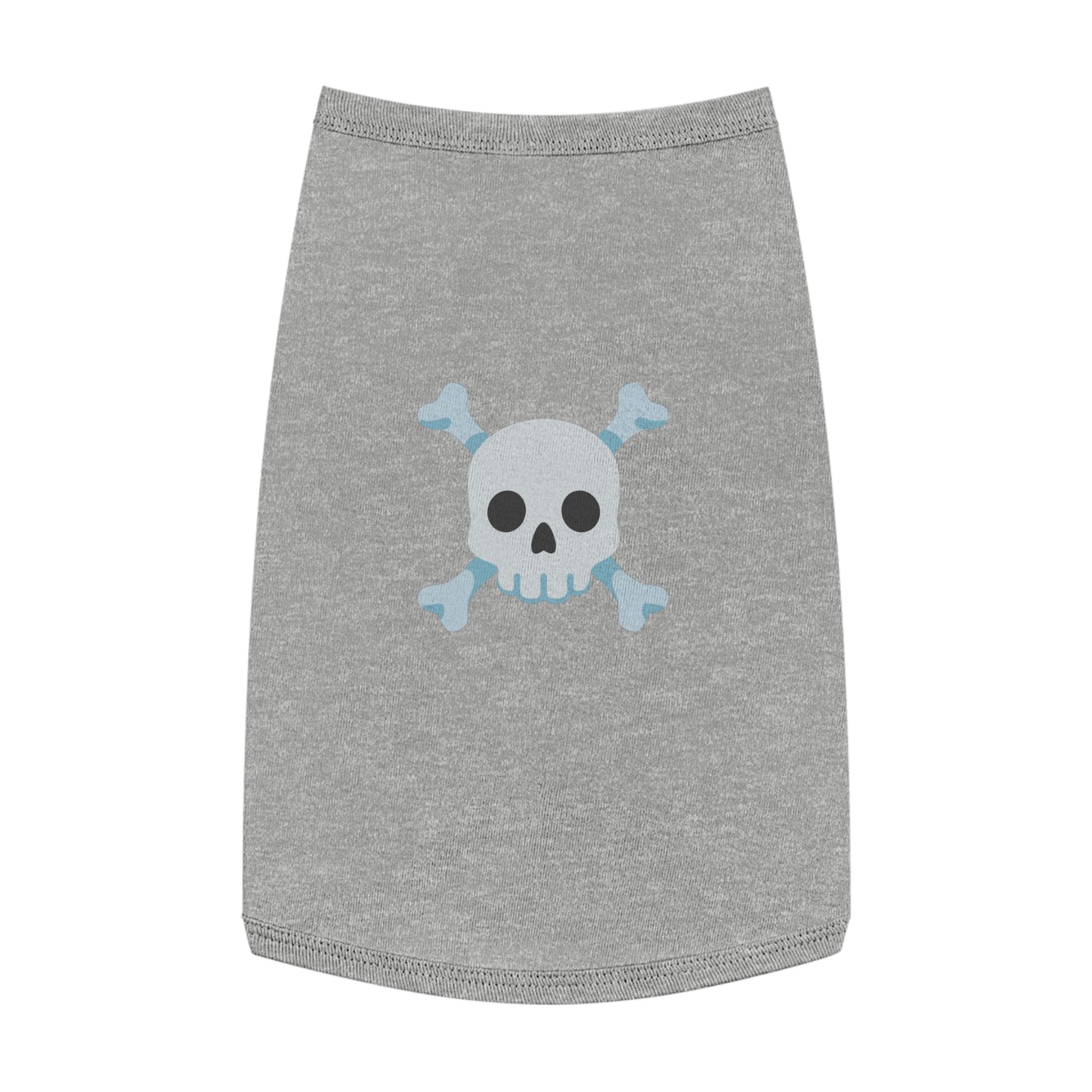 SKULL & CROSS BONES EMOJI DOG T-SHIRT