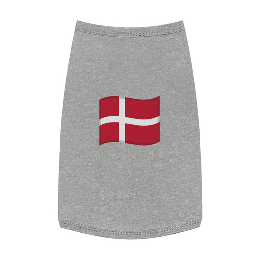 DENMARK FLAG EMOJI DOG T-SHIRT