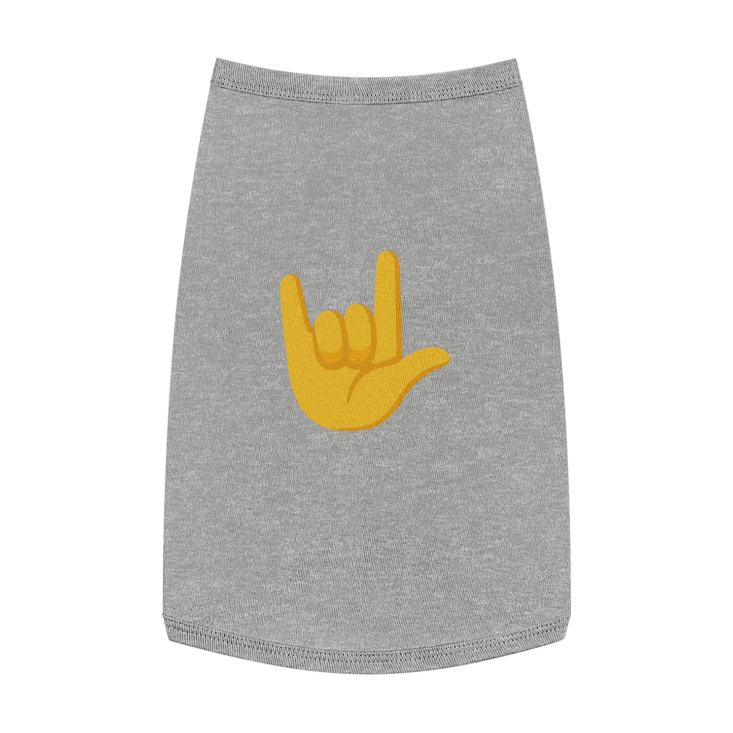 ROCK EMOJI DOG T-SHIRT