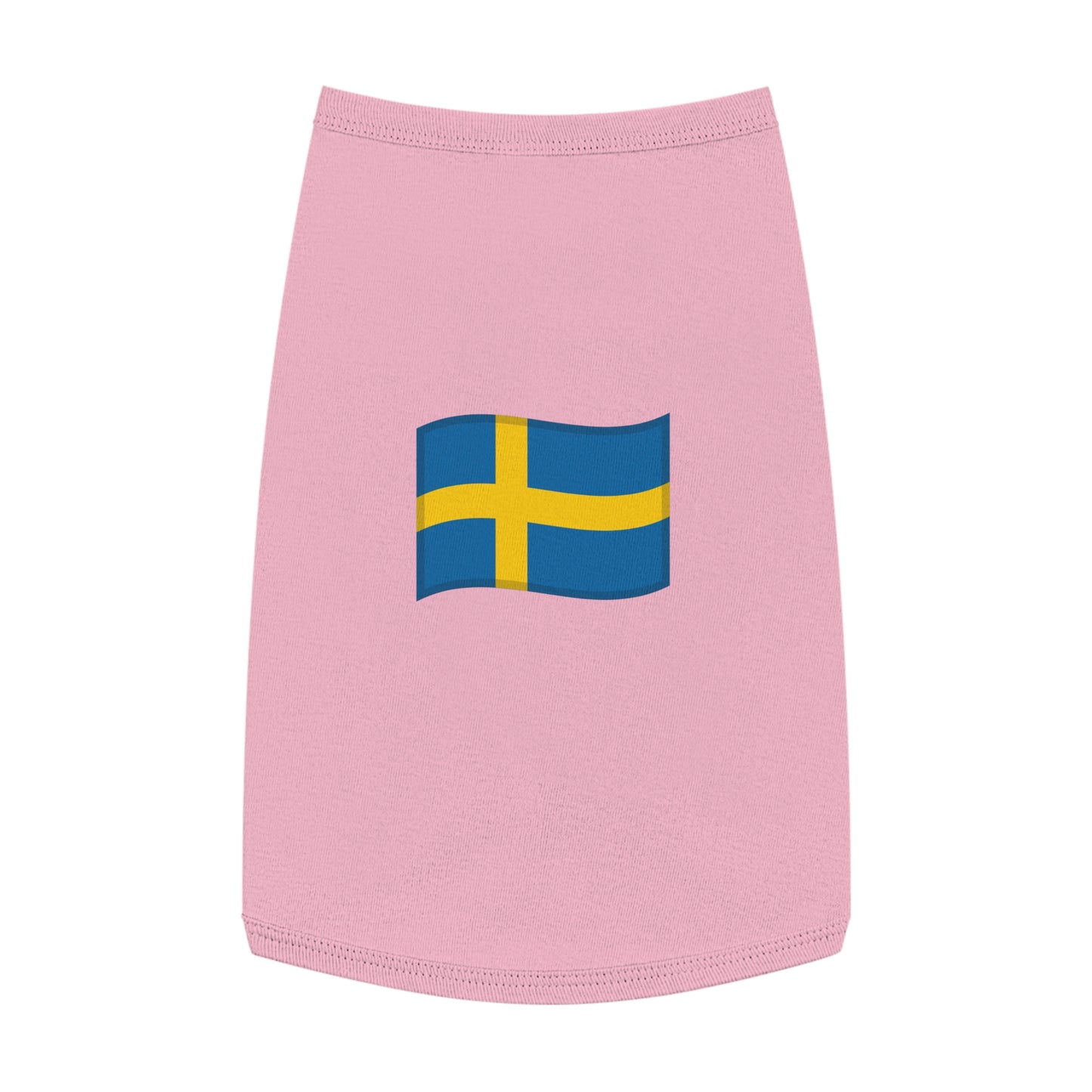 SWEDEN FLAG EMOJI DOG T-SHIRT