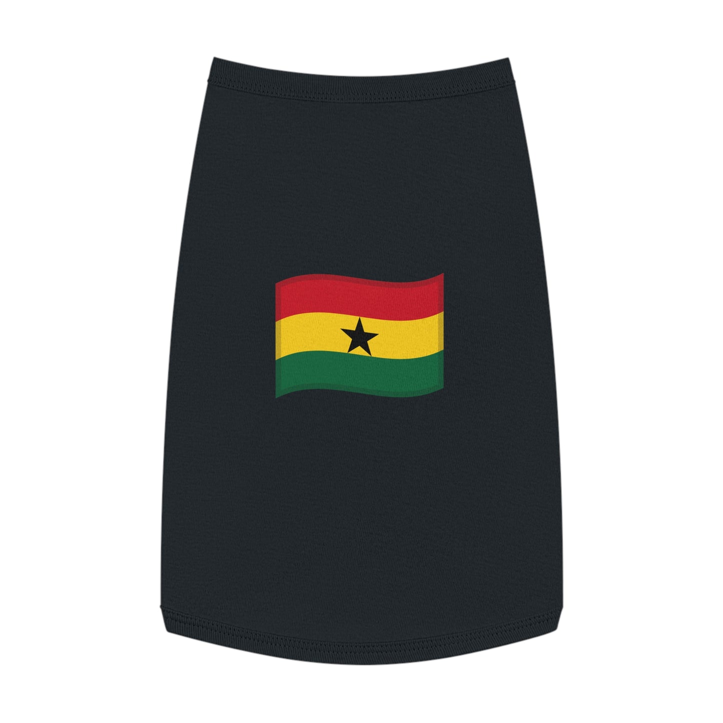 GHANA FLAG EMOJI DOG T-SHIRT