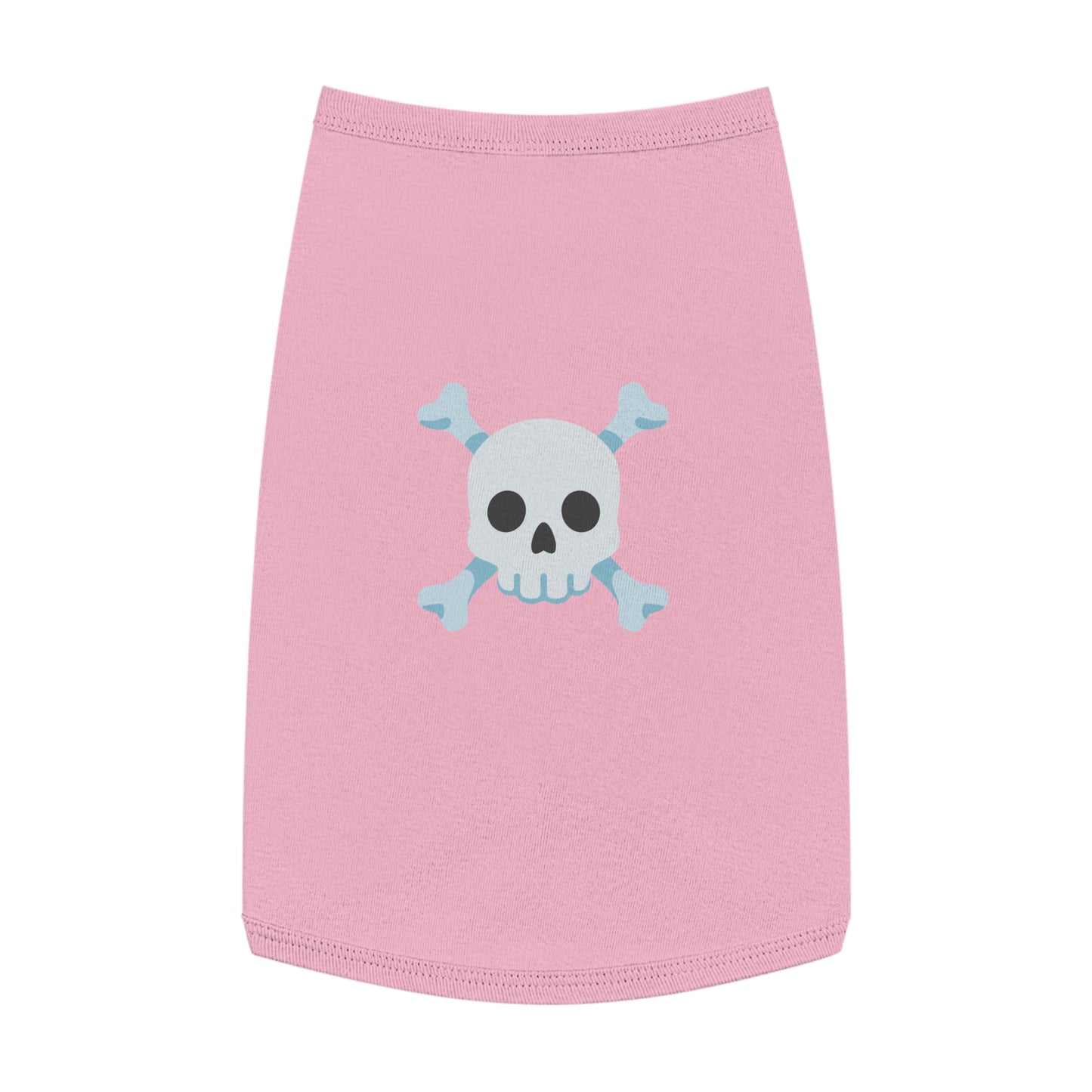 SKULL & CROSS BONES EMOJI DOG T-SHIRT