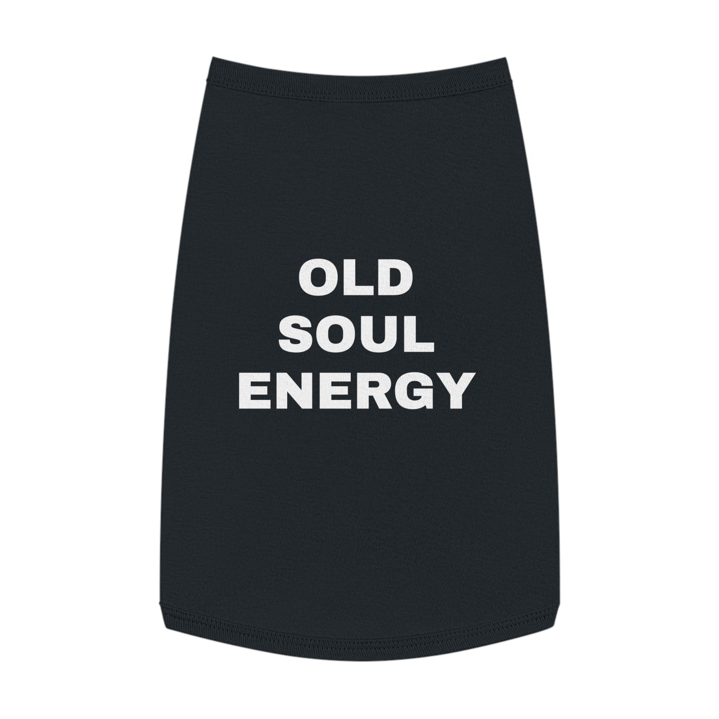 OLD SOUL ENERGY (WHITE TEXT) DOG T-SHIRT