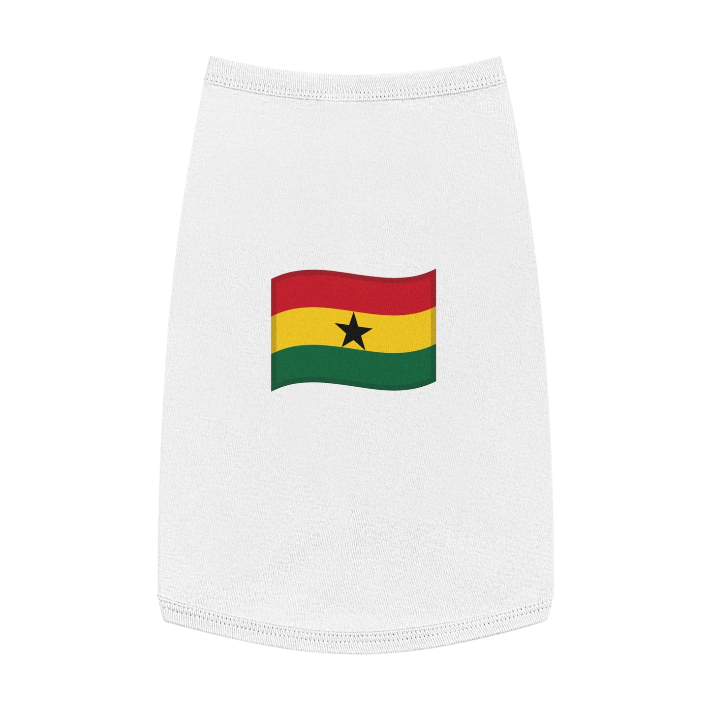 GHANA FLAG EMOJI DOG T-SHIRT