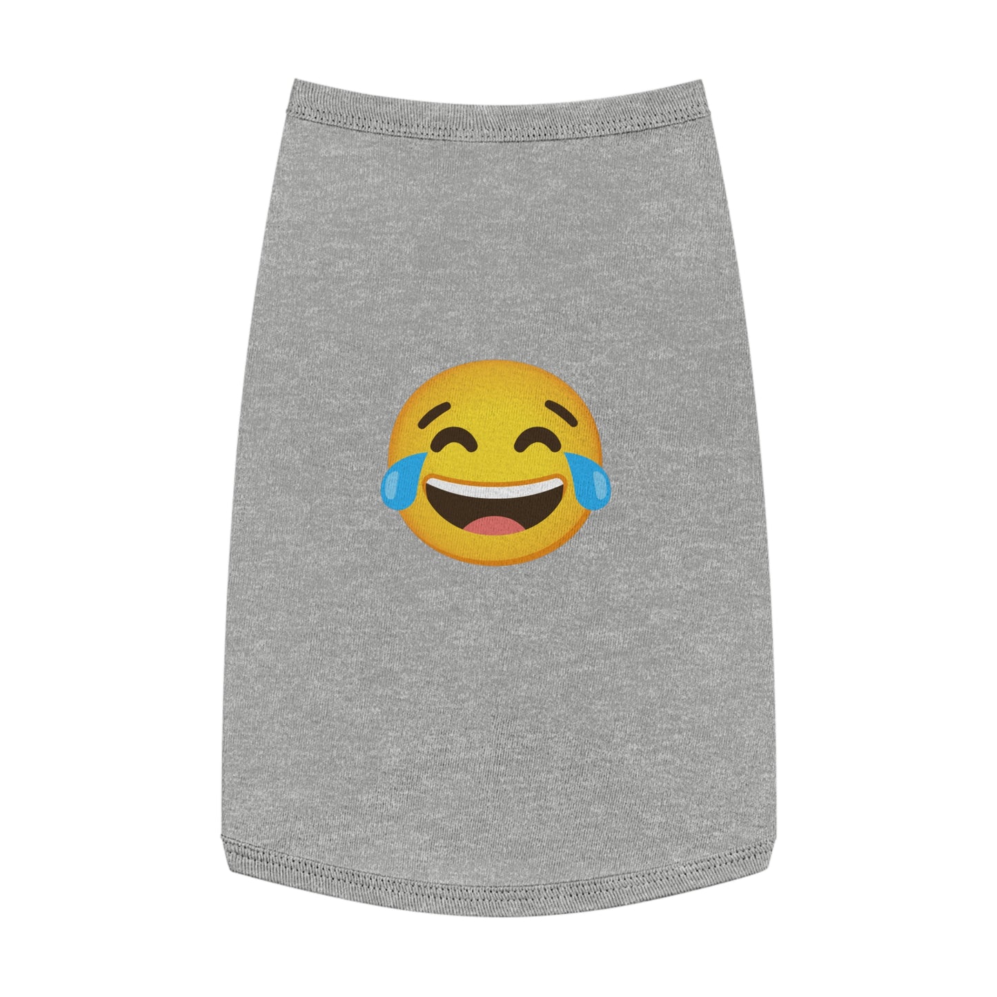 LAUGHING EMOJI DOG T-SHIRT