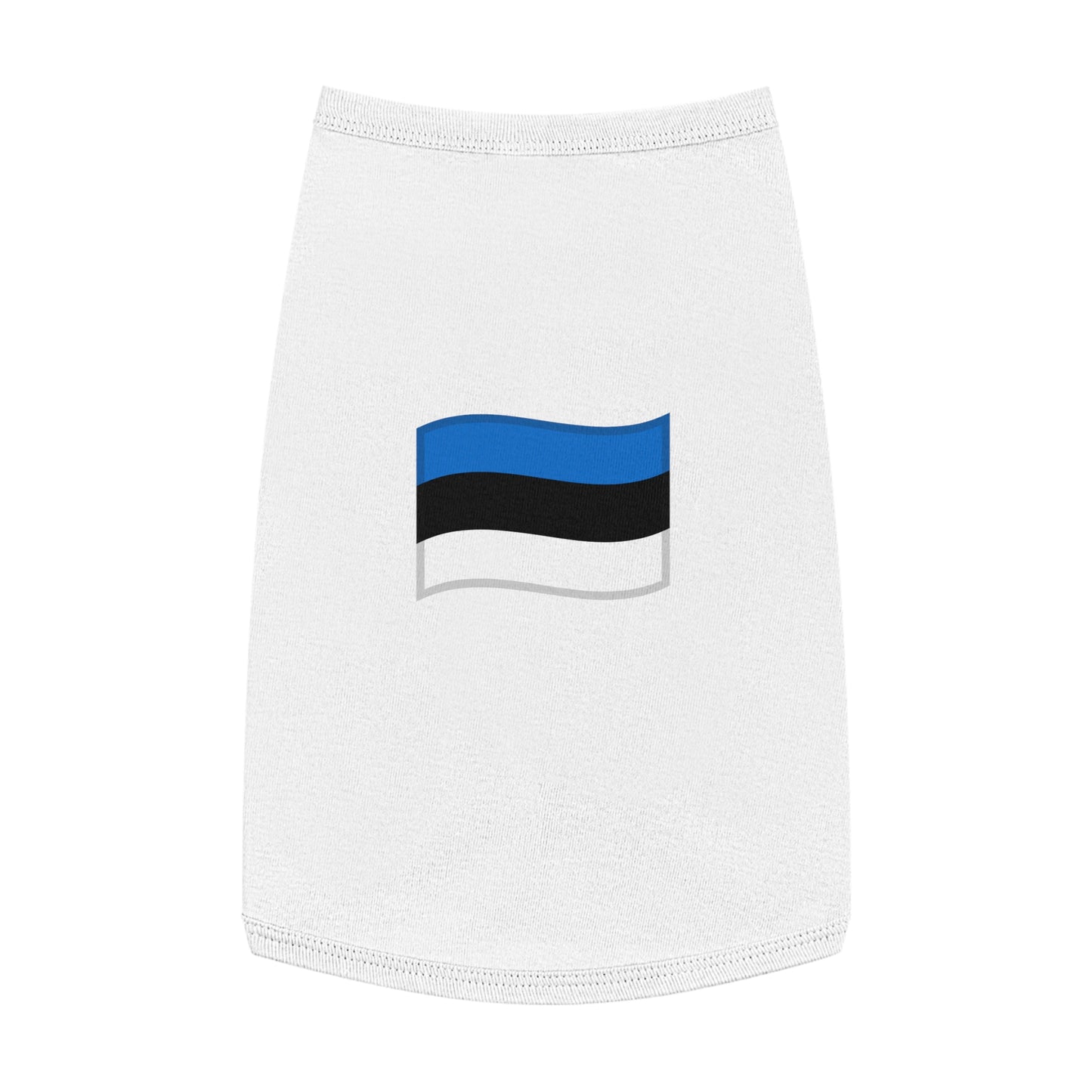 ESTONIA FLAG EMOJI DOG T-SHIRT